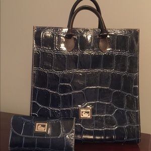 Dooney and Burke purse with matching wallet
